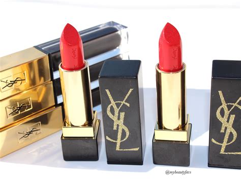 limited edition ysl pur couture lipstick swatches le rouge|rouge pur couture matte lipstick.